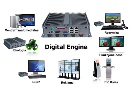 Przemysowy Komuter Fanless MiniPC IBOX-206(D2550)