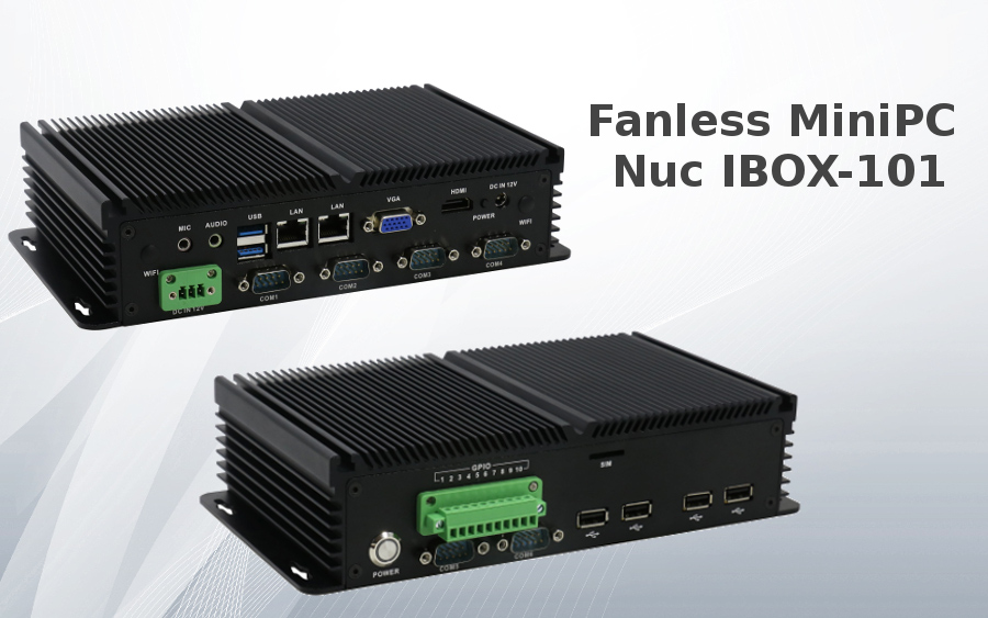 Przemysowy Komuter Fanless MiniPC Nuc IBOX-501 N6
