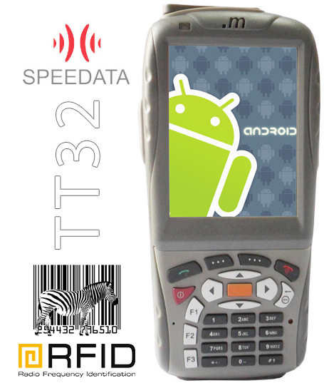 speedata tt32 uhf rfid 3g wcdma gsm 1d barcode scanner czytnik kodow kreskowych 2d