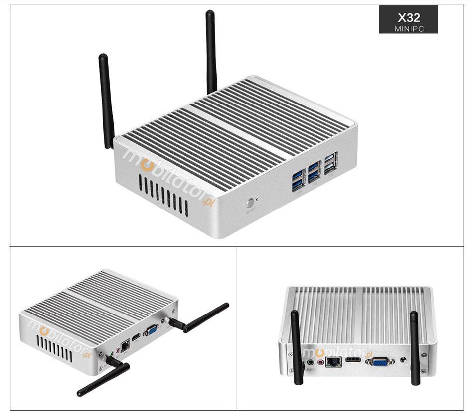 May komputer przemysowy bezwentylatorowy - chodzony pasywnie - z procesorem i3-6100U - MiniPC yBOX - 32X - i3 6100U intel core mobilator pl nowy szybki