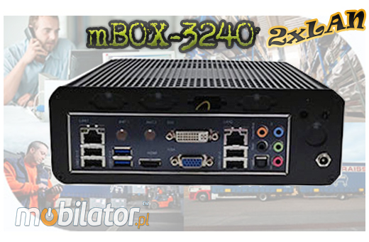 Przemysowy MiniPC mBOX-3240 2LAN
