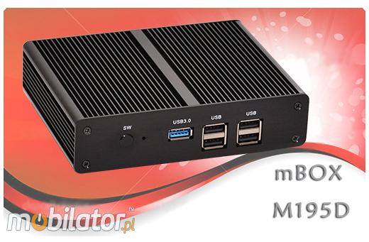 Przemysowy MiniPC mBOX-M195D
