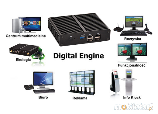 Przemysowy MiniPC mBOX-M195D