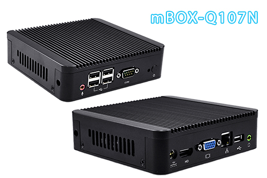 Komputer Przemysowy Fanless MiniPC mBOX Nuc Q107N