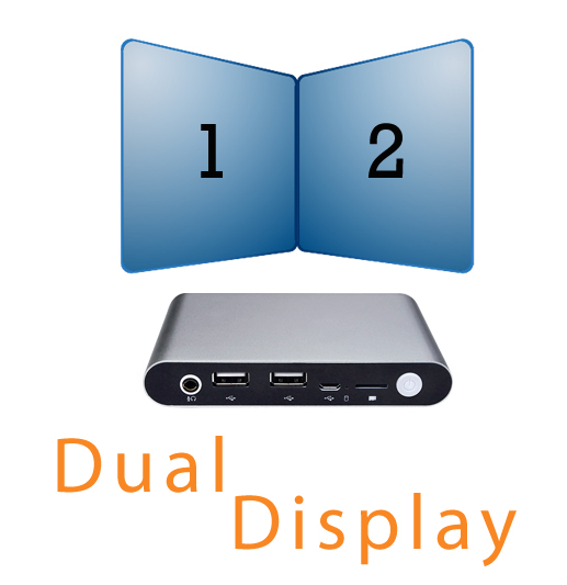 mBOX-Q110 Z3735F komputer przemysowy dual display