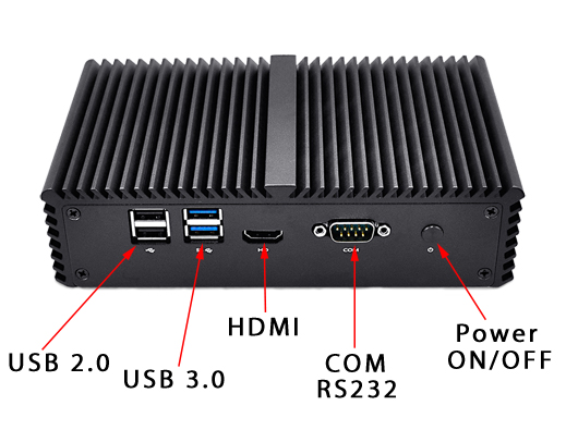 Komputer Przemysowy Fanless MiniPC mBOX Nuc Q330G4 umpc mobilator ssd