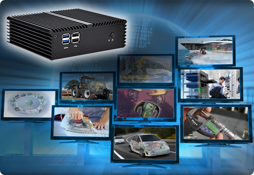 Komputer Przemysowy Fanless MiniPC mBOX Nuc Q410S