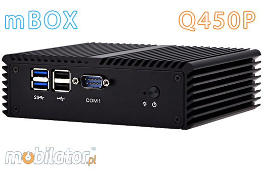 Komputer Przemysowy Fanless MiniPC mBOX Nuc Q450P umpc mobilator ssd intel i5