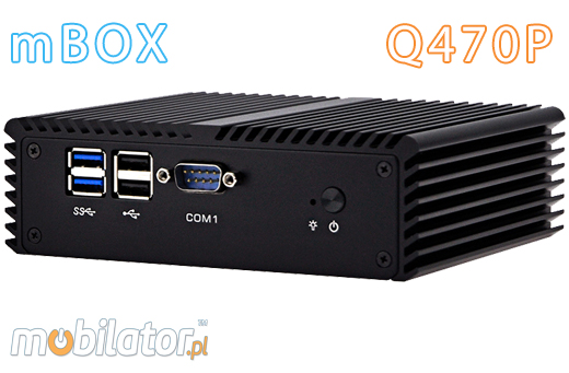 Komputer Przemysowy Fanless MiniPC mBOX Nuc Q470P umpc mobilator ssd intel i7