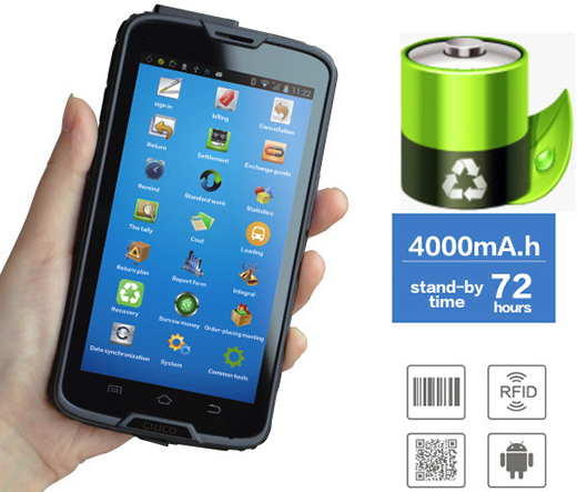 cilico przemysowy telefon smartfon z czytnikiem kodw kreskowych