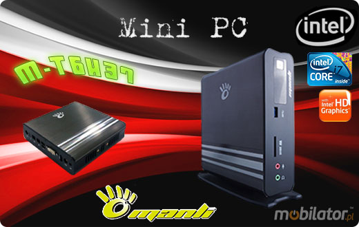 MiniPC Nettop Mini-PC May komputer Manli T6  M-T6H37 Intel Core™ i7-3770T (4x2.5 GHz)  Intel HD 4000 1TB HDD HGST 500GB SSD Samsung  Windows 7 Windows 8 16GB RAM DDR3 Chipset H61 i3 i5 i7 T6
