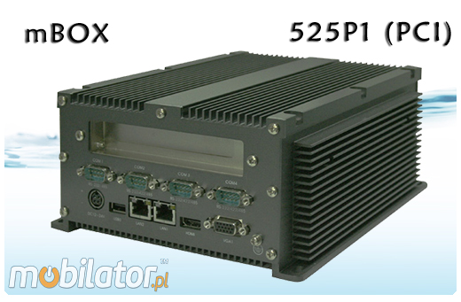 Komputer Przemysowy Fanless MiniPC moBOX-525P1 (PCI)