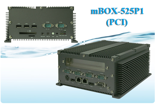 Komputer Przemysowy Fanless MiniPC moBOX-525P1 (PCI)