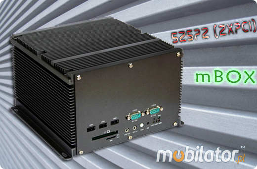 Komputer Przemysowy Fanless MiniPC moBOX-525P2 (2xPCI)