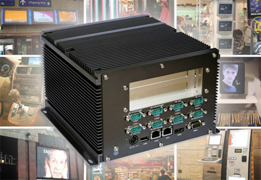 Komputer Przemysowy Fanless MiniPC moBOX-525P2 (2xPCI)