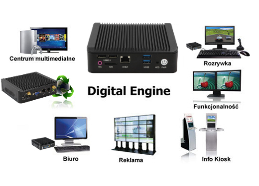 Przemysowy Komuter Fanless MiniPC Nuc IBOX-501 N6