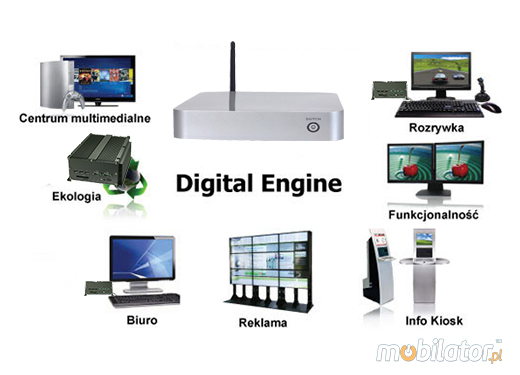 Komputer Przemysowy Fanless MiniPC nBOX-20-Y BAREBONE