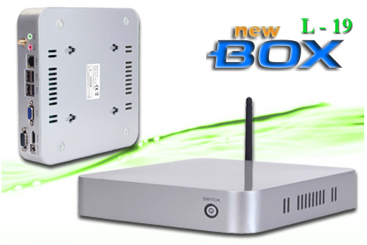 Komputer Przemysowy Fanless MiniPC nBOX-L19 BAREBONE