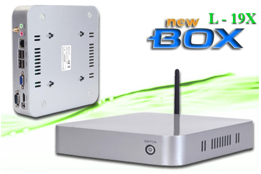 Komputer Przemysowy Fanless MiniPC nBOX-L19-X BAREBONE