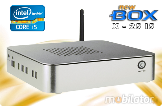 Komputer Przemysowy Fanless MiniPC nBOX-X-25 I5 BAREBONE