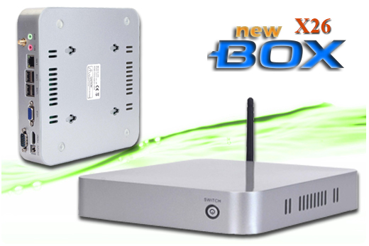 Komputer Przemysowy Fanless MiniPC nBOX-X-26 BAREBONE