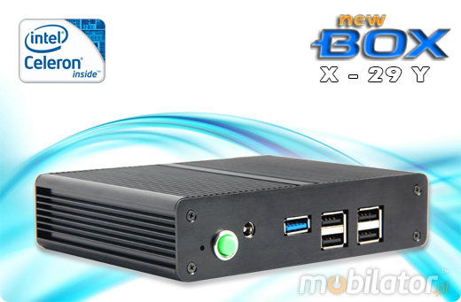 Komputer Przemysowy Fanless MiniPC nBOX-X-29 Y BAREBONE