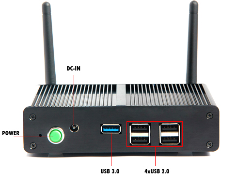 Komputer Przemysowy Fanless MiniPC nBOX-X-29 Y BAREBONE