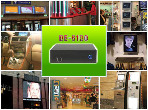 MiniPC Przemysowy AOpen DE6100 B AMD Quad core R-464L 4x2.3GHz 16GB DDR3 256GB SSD SATA 3