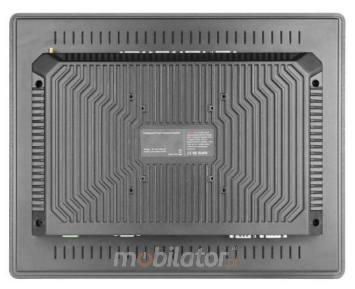 BIBOX-170PC2 wytrzymay komputer panelowy widok od tyu