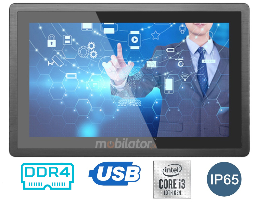 BiBOX-190WS-PC1-  Przemysowy komputer panelowy (1xLAN, 4xUSB)