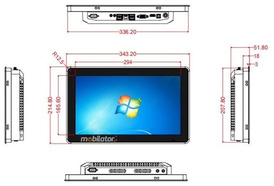 Przemysowy komputer dotykowy odporny na wod