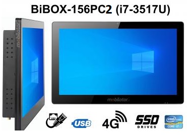 BIBOX-156PC2 Wytrzymay wydajny i dobry  komputer panelowy