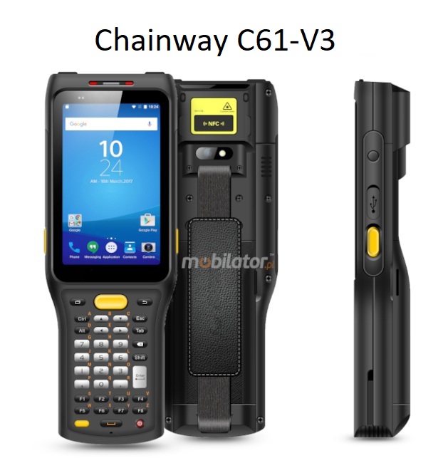 Chainway C61-V3 wstrzsoodporny przemysowy wytrzymay odporny smartfon NFC 4G IP65 