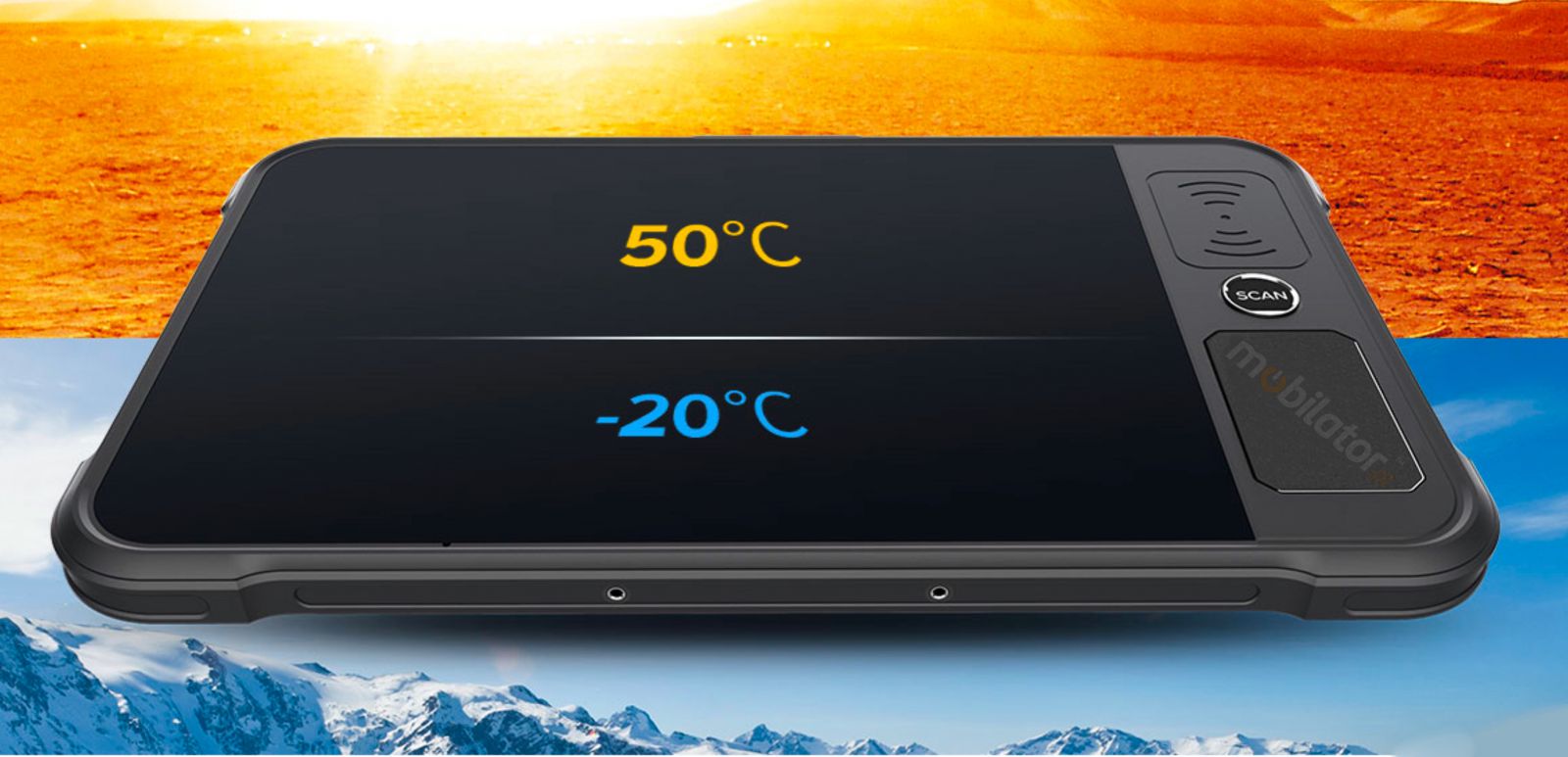 Przemysowy tablet P80-PE przystosowany do pracy w ekstremalnych warunkach i temperaturach