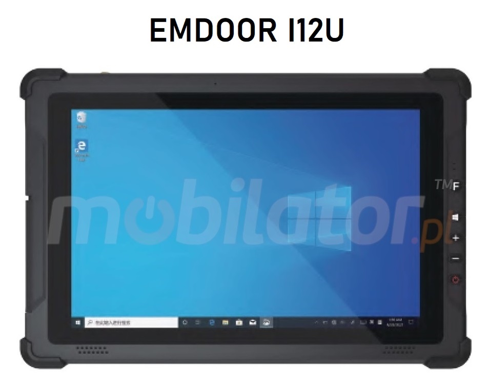 Emdoor I12U - Przemysowy 10-calowy tablet z norm IP65 + MIL-STD-810G i 4G, Bluetooth 4.2, 8GB RAM, dyskiem 128GB ROM oraz NFC