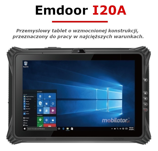 Emdoor I20A wstrzsoodporny przemysowy tablet GPS 4G LTE IP65