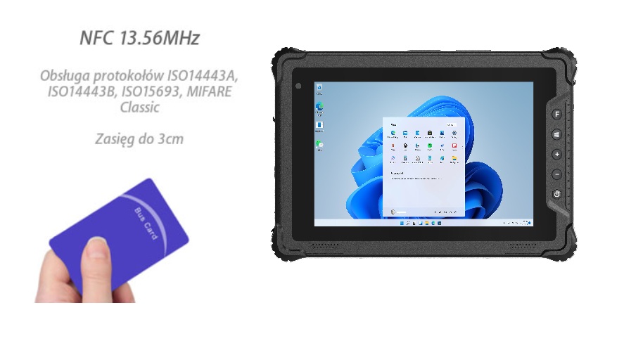 wodoodporny wstrzsoodporny przemysowy wytrzymay odporny tablet NFC 4G wojskowy IP65 MIL-STD 810H skaner kodw kreskowych