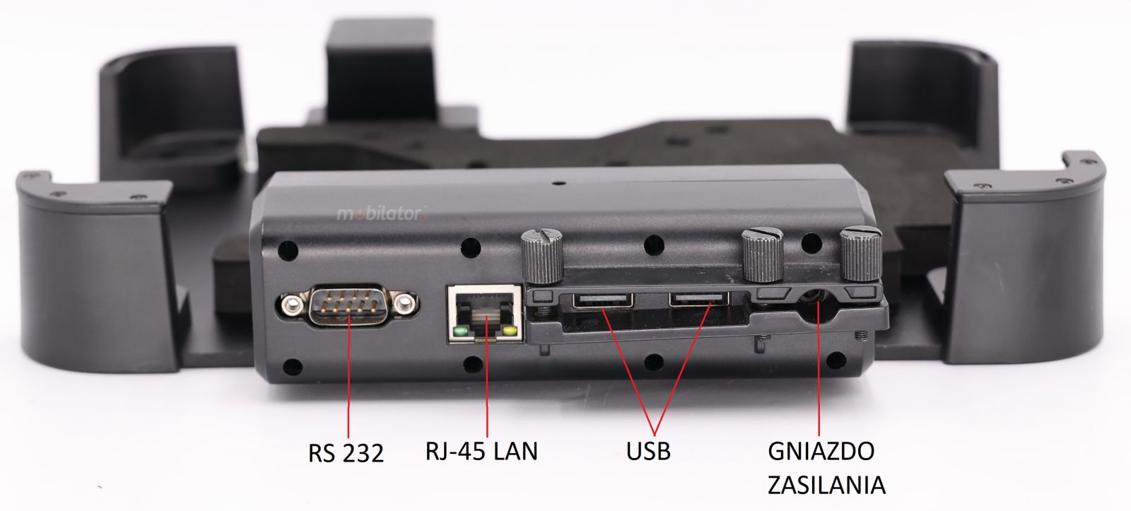 Emdoor T87X - moliwo wykorzystania czterech zczy RS232, RJ-45, USB, DC