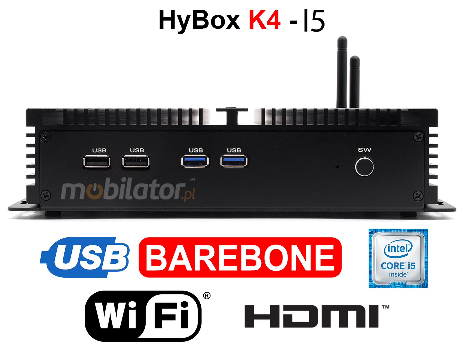 HyBOX K4 may niezawodny szybki i wydajny mini pc w metalowej obudowie przystosowany do pracy na hurtowni
