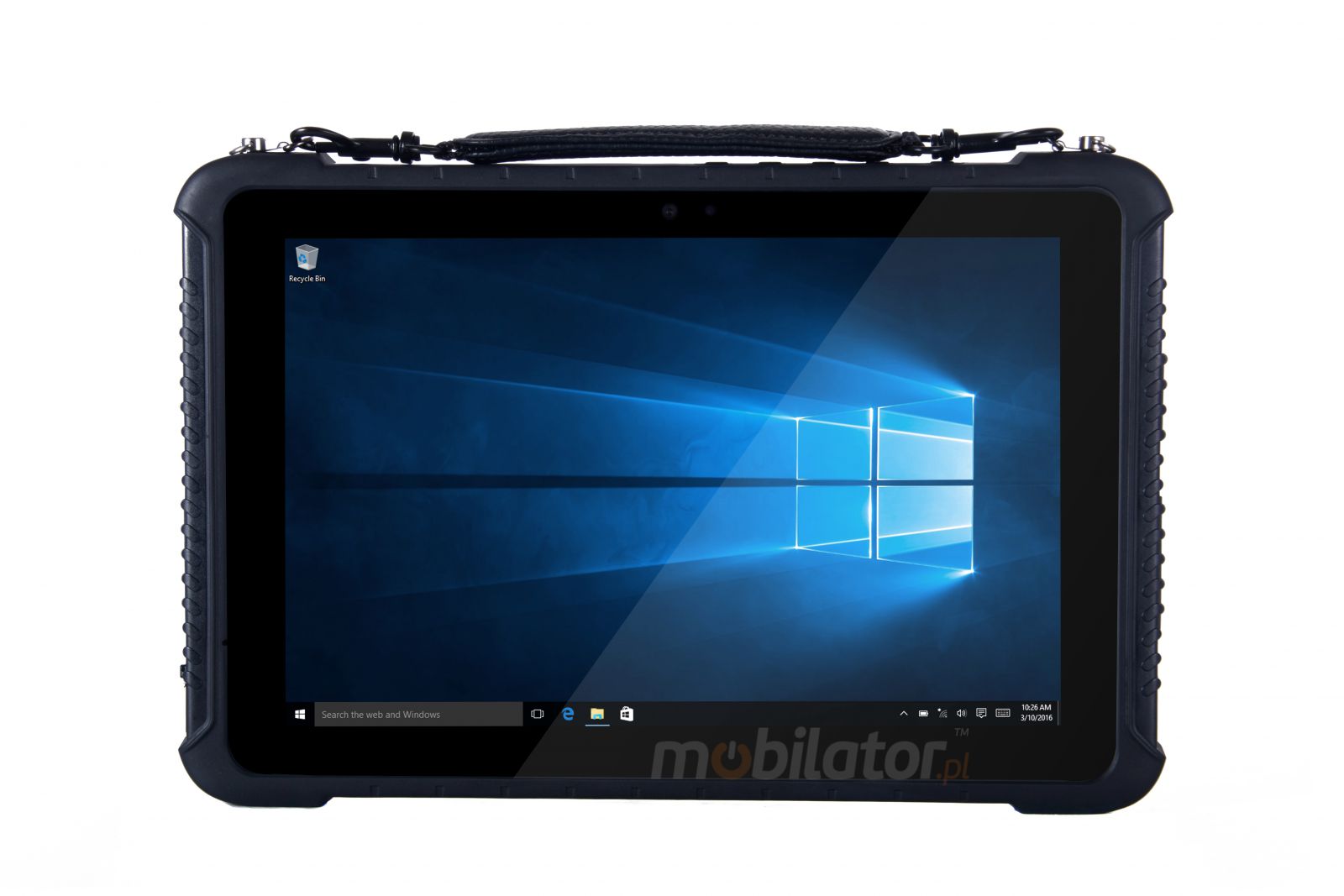 Emdoor I16K v.9 - Wstrzsoodporny 10-calowy tablet (IP65 + MIL-STD-810G) ze skanerem kodw 2D Honeywell, 4GB RAM, Flash 128GB, BT 4.2 oraz foli na ekran