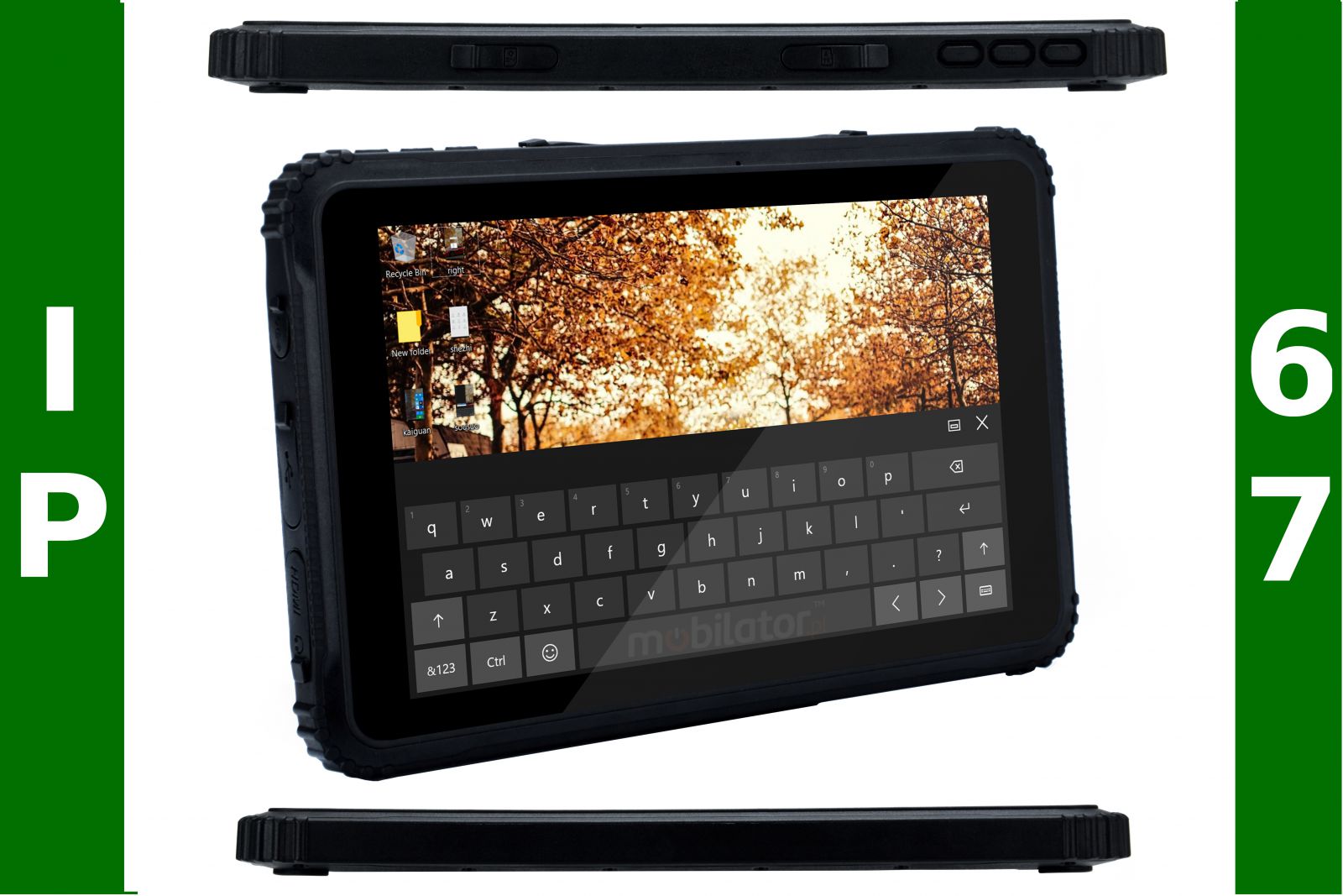 Emdoor I88H v.1 - Przemysowy 8-calowy tablet z norm IP67 + MIL-STD-810G, Bluetooth, moduem 4G, 4GB RAM, dyskiem 64GB ROM i procesorem Intel