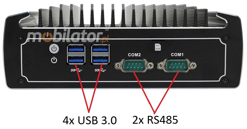 wejcia panel tylni do maego wytrzymaego niezawodnego IBOX N1554 Intel i5