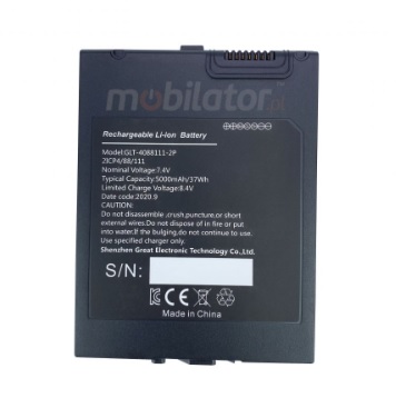 MobiPad H-H4, H-H5  - Dodatkowa pojemna bateria, 5100mAh, kolektor danych