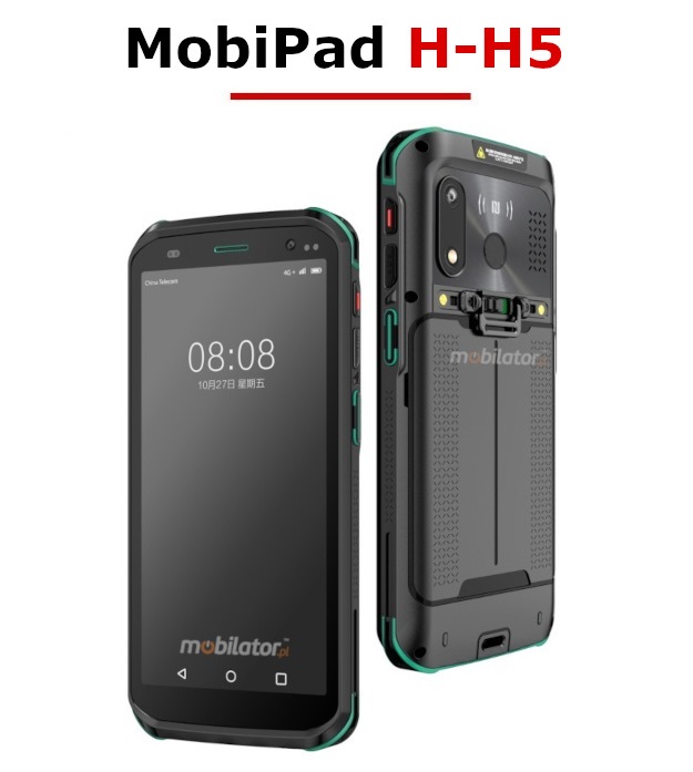 MobiPad H-H5 wstrzsoodporny przemysowy kolektor danych Android 11 4G LTE IP67