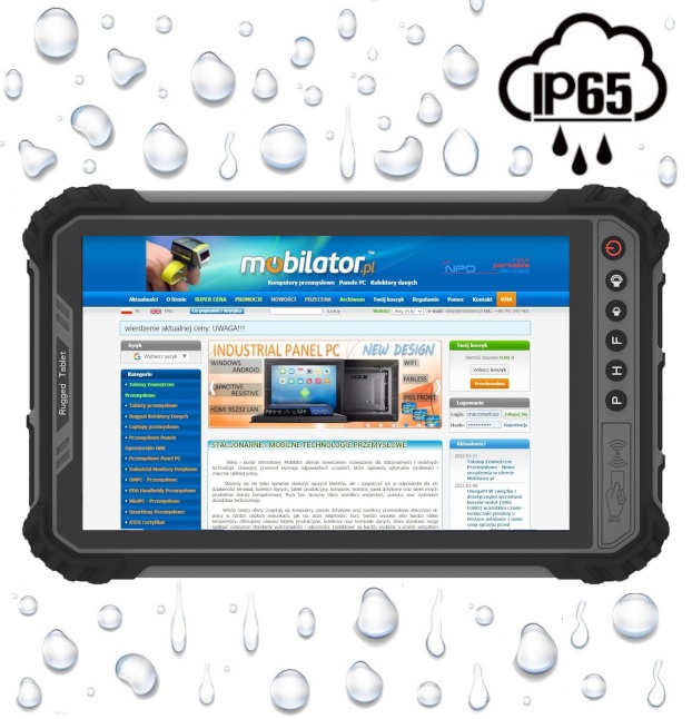 MobiPad M900-TS wstrzsoodporny pyoodporny wytrzymay tablet IP65