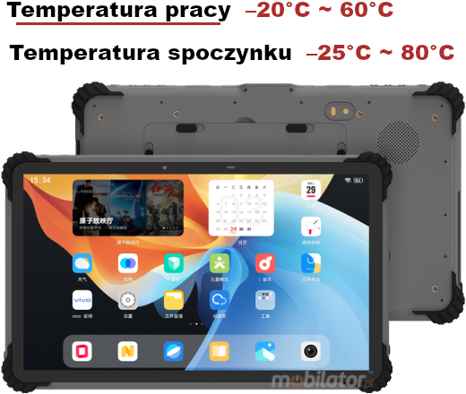Odporno na niskie i wysokie temperatury tabletu T1300R-2