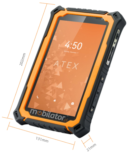 Tablet MobiPad Tex17 odporny na temperatury mniejsze od zera