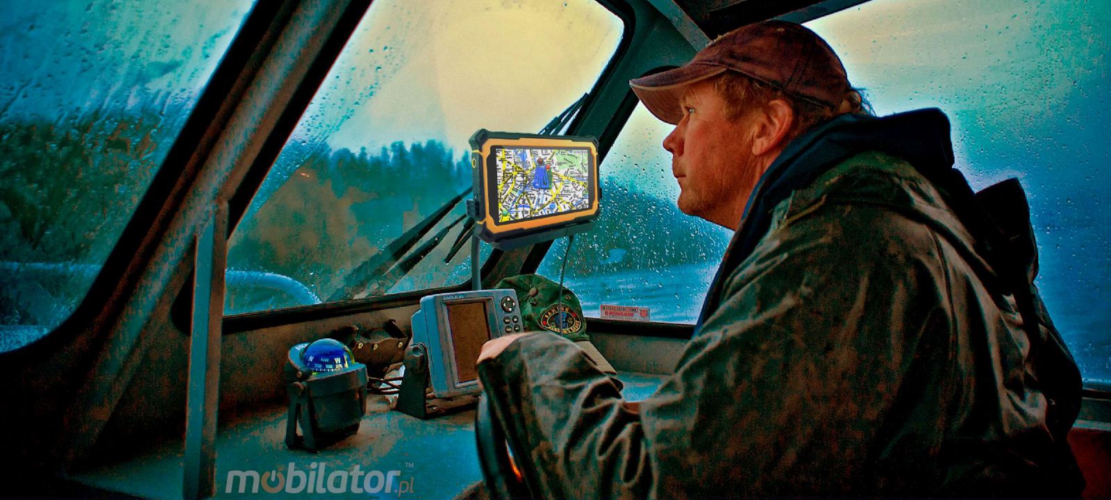 MobiPad Tex17 uchwyt samochodowy z przewodem zasilajcym