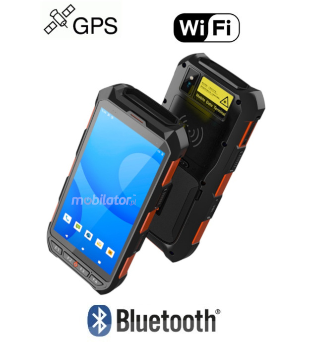 MobiPad XX-B62 v.4 profesjonalny modu GPS Bluetooth 4.2 Dwuzakresowy modu Wi-Fi HF skaner kodw kreskowych 1D Zebra
