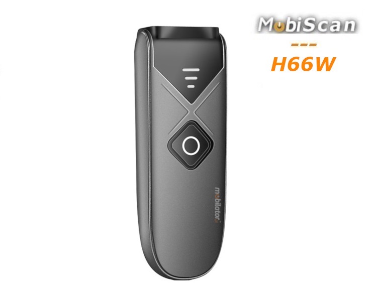 MobiScan H66W - mobilny skaner kodw kreskowych i QR (1D/2D - CMOS) - do czenia ze smartfonem, tabletem, laptopem, komputerem stacjonarnym - poczenie poprzez: kabel USB, Bluetooth i radiowo